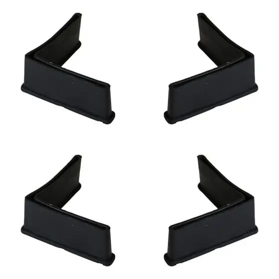 Kit 4 Sapata Pé De Fogão Fritador Ou Mesa Industrial 45x45mm Super Oferta