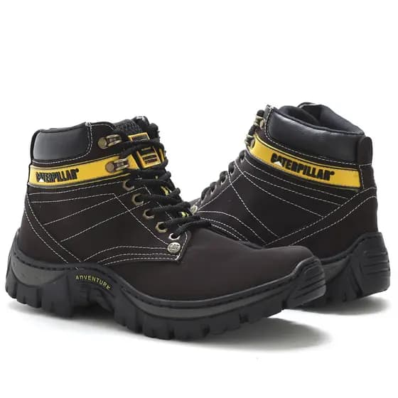 bota caterpillar masculina adventure promoção 55%off