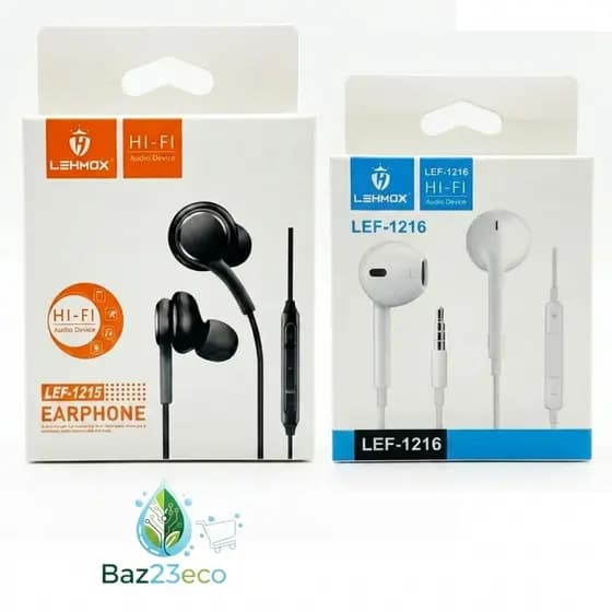 Fone de Ouvido com Fio e Microfone Lehmox Audio Hifi 2 versões de Modelo a Sua escolha
