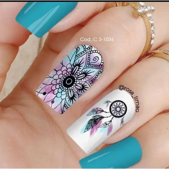 40 Peliculas Adesivos De Unhas Filtro Dos Sonhos