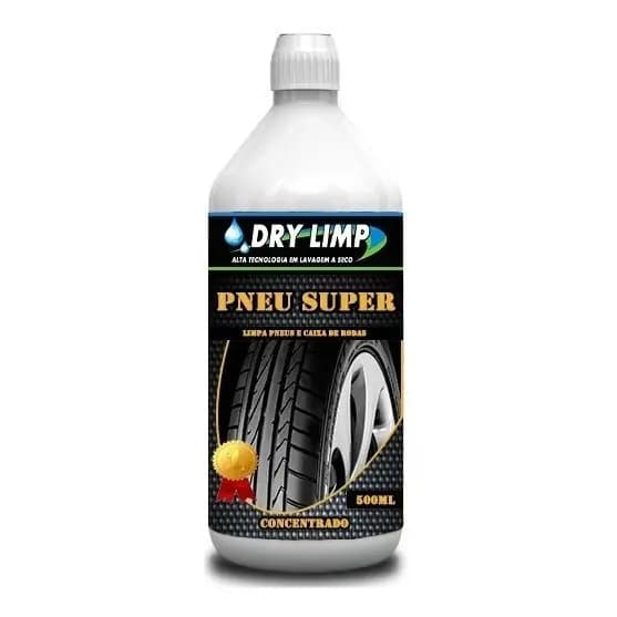 Limpa Pneu E Caixa De Roda Pretinho Carro 500ml Concentrado Efeito Permanente, Renova O Brilho Do Pneu Na Cor Original