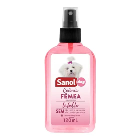 Colônia Spray Sanol Dog Femea Labelle 120 Ml