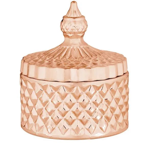 Pote Rose Gold em Vidro