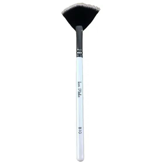 Pincel Profissional B10 Leque para Iluminador e Maquiagem