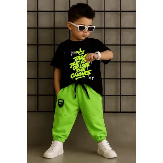 camiseta masculina infantil menino estiloso -CAMISA preta estampa grafite neon