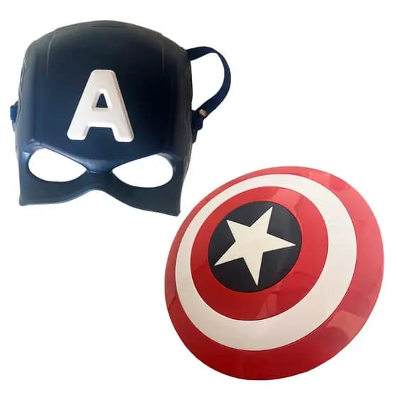 Escudo Capitão América Máscara Brinquedo Infantil Vingadores