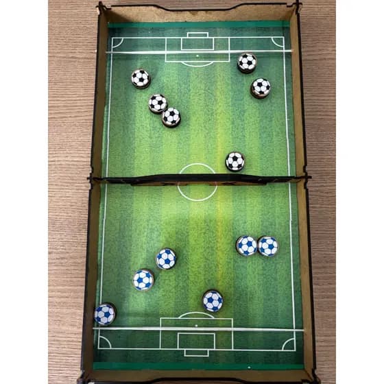 Jogo futebol mesa em MDF interativo