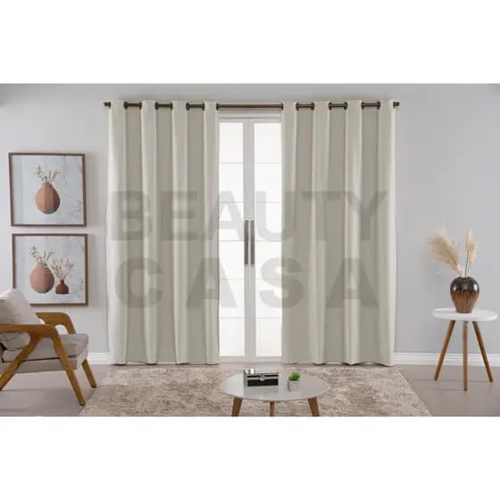 Cortina Blackout PVC corta 100 % a luz 2,80 m x 1,80 m para sala, escritorio, quarto