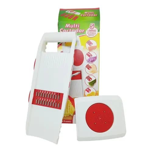 Multicortador Fatiador Ralador De Alimentos Manual 5 Lâminas
