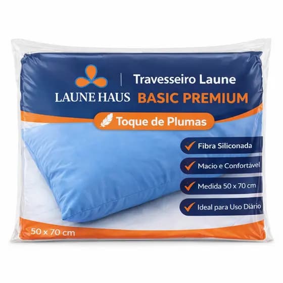 02 ou 01 Travesseiro Protective Macio Fibra Siliconada 45x65cm Impermeável Laune Haus