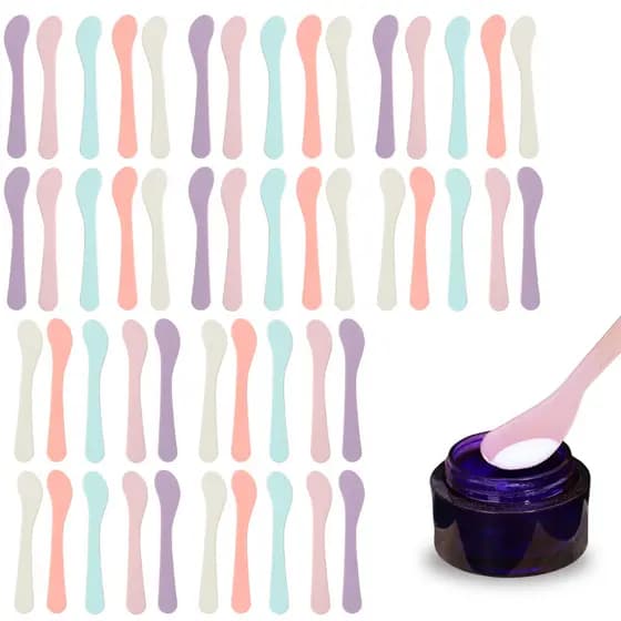 50Un Espátula Plástica Cera Depilação Salão Estética Creme Facial Argila