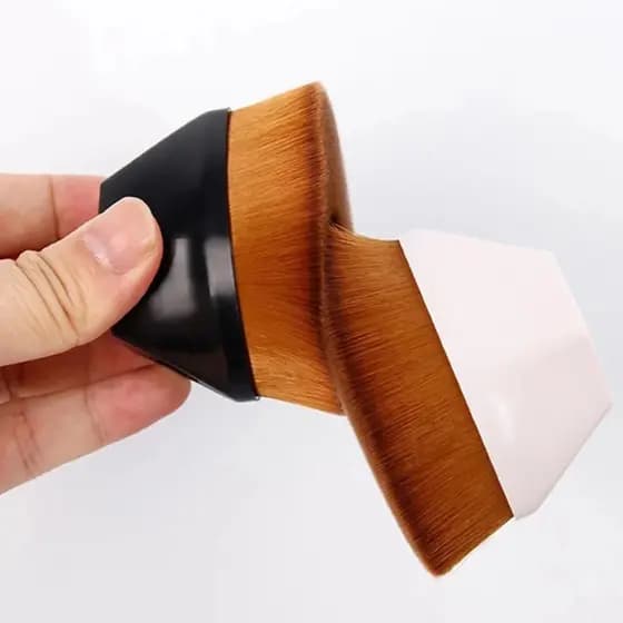 Kit Pincel Mágico Hexágono Base Maquiagem Tiktok Flawless Brush 2 Und