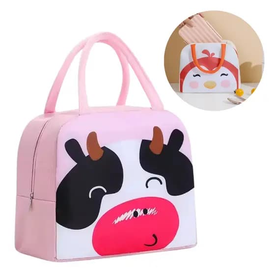 Bolsa Térmica Infantil Lancheira Escolar Espaçosa 5L Marmita Com Estampas Animais
