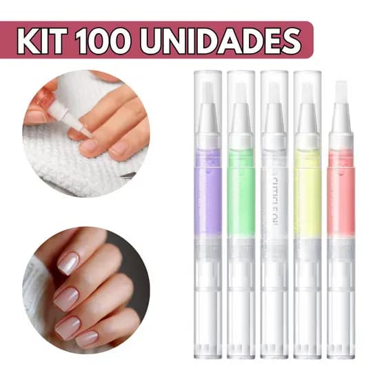 KIT Caneta Óleo Hidratante Revitalizante De Cutículas Sabores Frutas Gel De Unha - Escolha Seu Kit