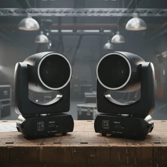 Kit 2 Moving Head Beam 200w Arco Iris Garra Articulada Borda Led Prisma Dmx