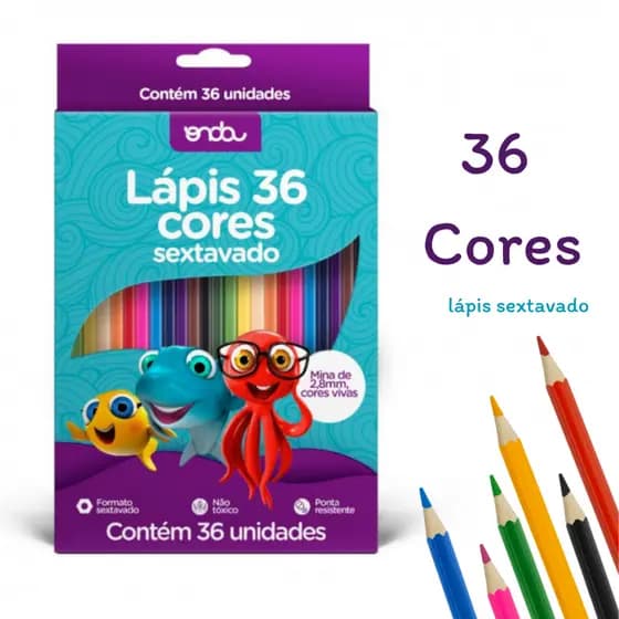 Lápis De Cor 12 - 24 - 36 Cores