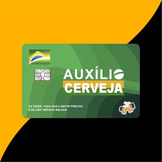 Adesivo Para Cartão Skin Película Auxilio Cerveja