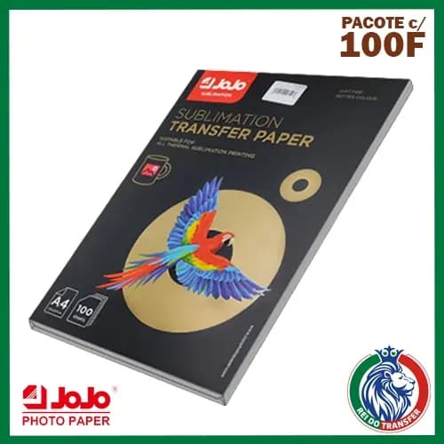 Papel Sublimático Jojo A4 - 100 Folhas