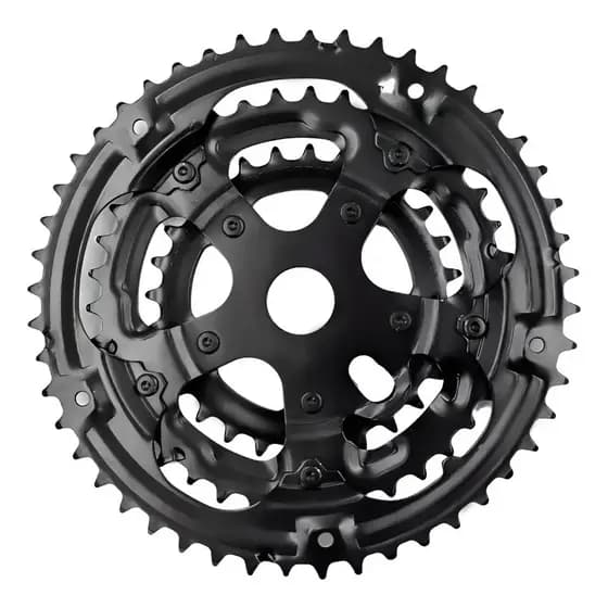 Coroa Engrenagem Monobloco Bicicleta Index Tripla 28/38/48 Preto