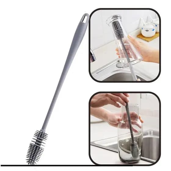 Escova de limpeza Limpa Copo Garrafa Silicone Escova Multiuso Tamanho Grande 33 cm
