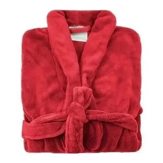 Roupão Toalha Feminino - Masculino Microfibra Luxo - Vermelho