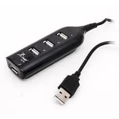 Hub Extensão Adaptador De 1 Usb Para 4 Usb Velocidade 2.0