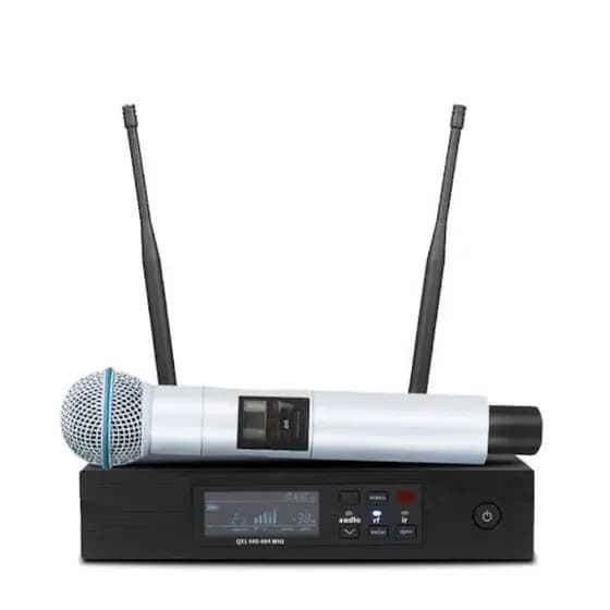 Microfone Shure Qlxd4 Uhf Extrema Qualidade Profissional Sem Fio Digital