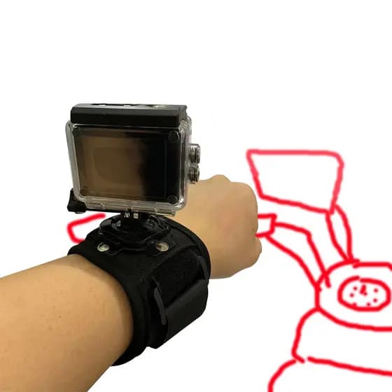 suporte pulso punho para Câmera ação 360° GoPro sjcam