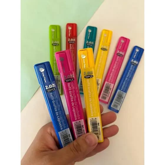 Grafite 2.0 mm Cor Cinza Com 10 Minas de Grafite