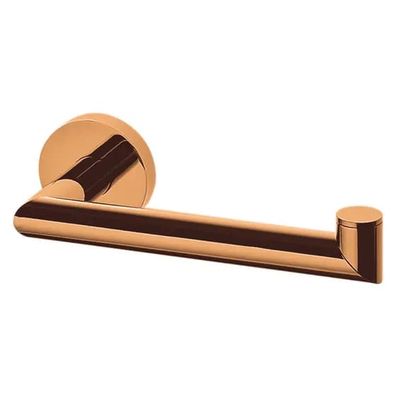 Papeleira em metal para banheiro cor Rose Gold, marca Lorenzetti, modelo 2020 R82