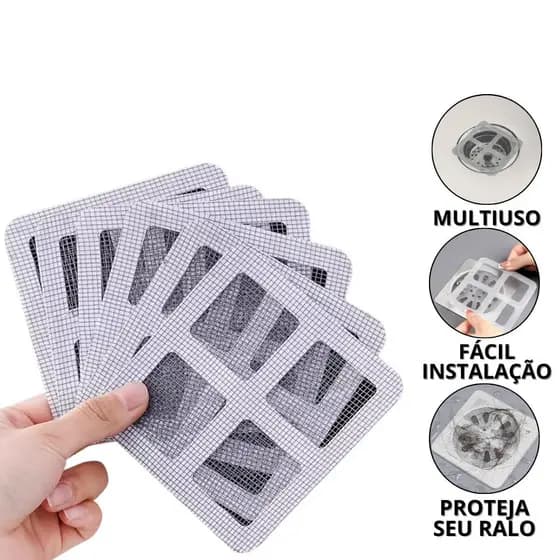 Tela Para Ralo De Banheiro Adesivo Protetor De Ralos Rede Protetora Contra insetos Cozinha Casa