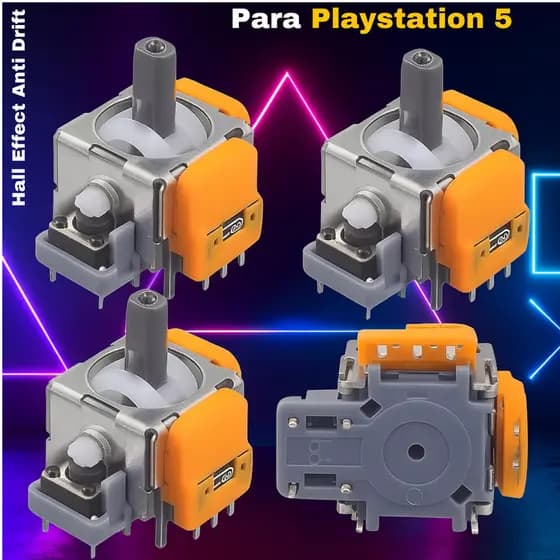 4 Reparos Botões Magnetico Analógicos Hall Effect Anti Drift Para Controle DualSense Playstation 5