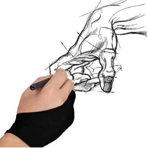Luva Gaomon Tablet Wacom Sketch Huion Pc iPad