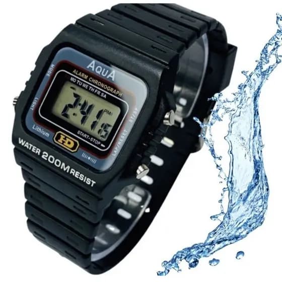 Relógio Masculino Digital Áqua A Prova D ´agua Clássico Militar kit2