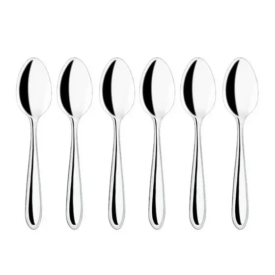 Conjunto com 6 colheres de Sopa em aço inox
