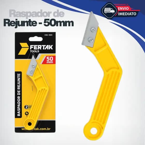 Raspador Removedor de Rejunte Argamassa Gesso Profissional Lâmina Dupla 50mm Remove Argamassa Fácil