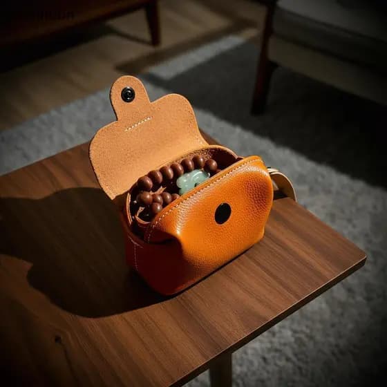 Bolsa De Moedas Pequena De Couro PU Com Fecho De Pressão Alça De Pulso Removível Ideal Para Uso Diário Travelmute À Vend