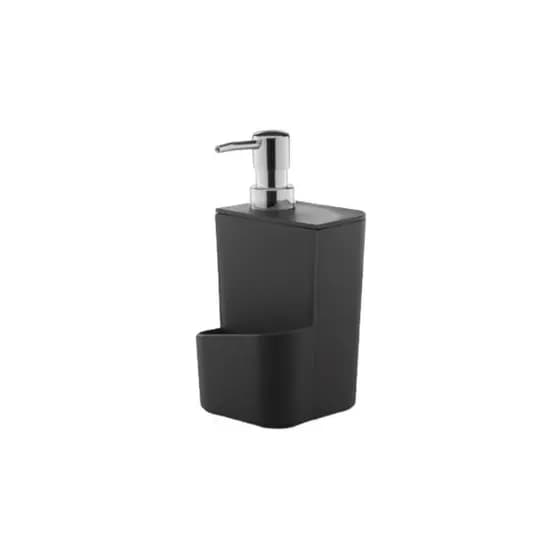 Dispenser porta detergente esponja preto 650ml OU DT500PT