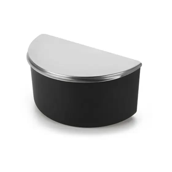 SALEIRO POP PRETO 1KG TAMPA AÇO INOX FORMA 800930/P DESIGN FUNCIONAL