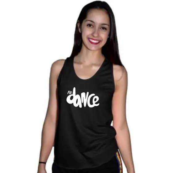 Regata Feminina Fitdance Dança Blusa Academia Treino