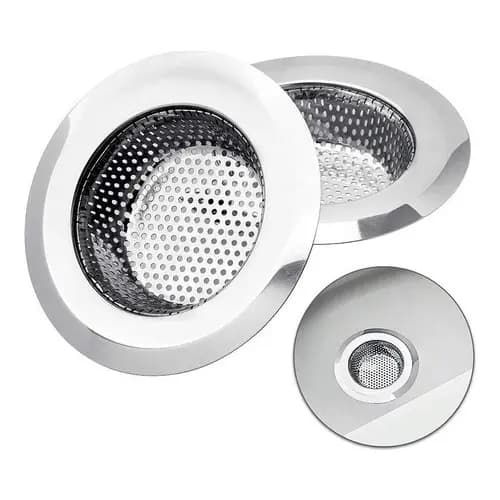 Ralo De Pia Com Borda Inox Cozinha 9cm