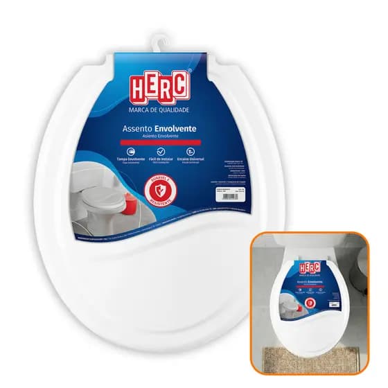 Tampa Assento De Sanitário Envolvente Oval Ideale