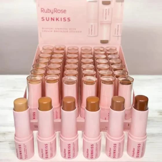 Bronzer Cremoso Stick Sunkiss - Linha Rosa Ruby Rose