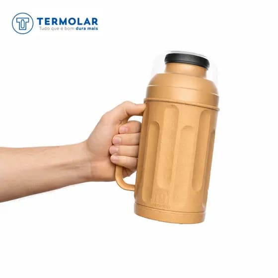 Garrafinha Térmica Compacta Café Chá 12h Quente Resistente Termolar Cozinha Trabalho Viagem