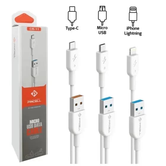 Cabo para celular 2 metros micro usb v8,TIPO c iphone AL11 CB11 Kapbom