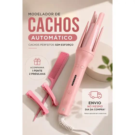 Babyliss Automático Modelador De Cachos Profissional Cacheador De Cabelo Com Brinde