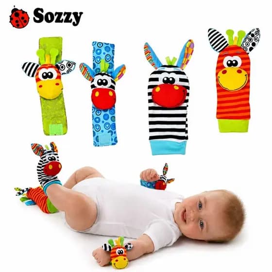 Kit Sozzy Meias E Pulseiras Com Chocalhos - Envio em 24 Hrs