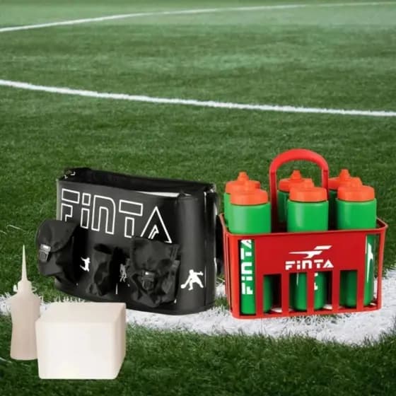 Kit Balde Aberto Massagem Com Kit Cesto Completo Futebol Campo gramado Society Finta