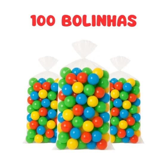 Pacote c/ 100 Bolinhas coloridas para piscina de bolinha kit com 100, 75, 50 e 25 unidades