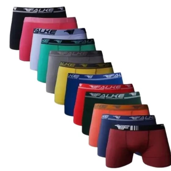 Kit com 10 Cuecas Box Masculina